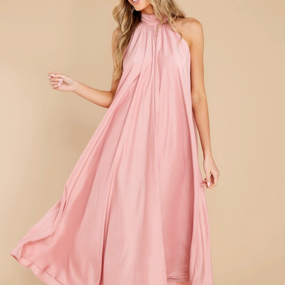 Rose Pink Maxi Dress - AURA